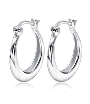 Alluring Silver Hoop Earring - HO-2508